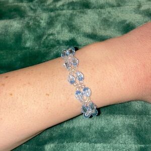 Elegant Blue Crystal Bracelet
